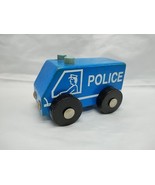 Vintage ELC Learning Center Police Car Wooden Childrens Toy 3&quot; - $17.81