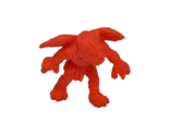 VINTAGE MATCHBOX MONSTER IN MY POCKET NEON RED / ORANGE TENGU # 9 SERIES 1 - $14.25