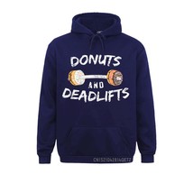 Donuts And Deadlifts Gift Funny Doughnut Workout Sweats Sweatshirts Autumn Custo - £106.24 GBP
