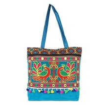 Women Girls handbag with Indian traditional Rajasthan artwork handmade t... - £26.42 GBP