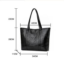 Hot Sale Handbags Multi-function Texture Vintage Crocodile Leather Women Handbag - £22.00 GBP