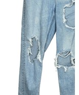 American Eagle Curvy Mom Jeans Size 4 Distressed Light Wash High Rise - £17.33 GBP