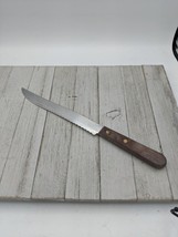 Robinson Knife Co 8” Carving Utility Knife #2 Serrated Wood Handle 12 1/2&quot; Total - £9.55 GBP