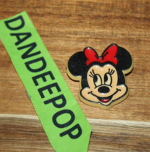 Walt Disney Productions Made In St. Lucia Minnie Mouse Plastic Pin Jewelry - £11.72 GBP