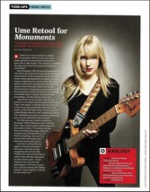 Ume Lauren Larson with 1970&#39;s Fender Telecaster Deluxe guitar pin-up art... - $4.23