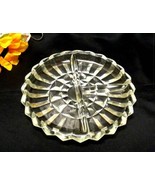 2261 Vintage Indiana Clear Glass Three Part Relish Tray - €8,50 EUR