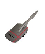 Square Clay Spade Scoop Shovel Chisel Bit 1-1/8&quot; Hex Shank  4 Demolition... - $46.74