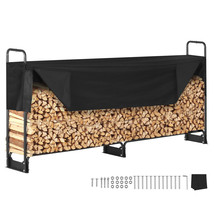 VEVOR 8.5 FT Outdoor Firewood Rack with Cover Firewood Holder 102&quot;x14.2&quot;x46.1&quot; - £123.95 GBP