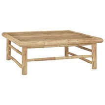 Garden Table 65x65x30 cm Bamboo - £43.30 GBP