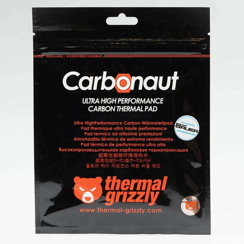 House Home Thermal Grizzly Carbonaut 0.2mm Carbon Thermal Pad Non-Adhesive Flexi - £41.91 GBP