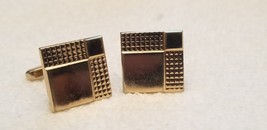 Vintage Hickok USA Gold Tone Square Cufflinks - $14.85