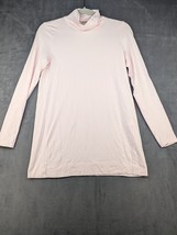 J. JILL Luxe Supima Cowl Neck Long Sleeve Top Blouse Shirt Pink XS - $12.19