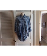 Vintage Derek Heart acid washed look tunic blouse L Looks unworn - $10.13 CAD