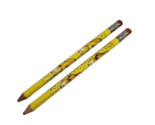 2 VINTAGE 1980&#39;s GARFIELD THE CAT YELLOW PENCILS USED WOODEN - $19.00