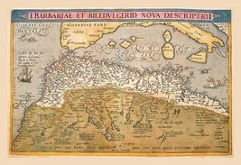 Map of Northern Africa by Abraham Ortelius - Art Print - £17.19 GBP+