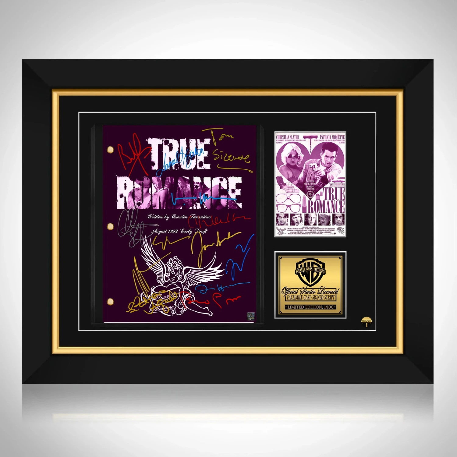 True Romance Script Limited Signature Edition Studio Licensed Custom Frame - £235.79 GBP