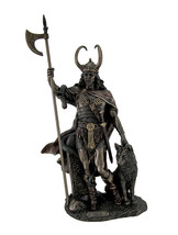 Bronze Finish Loki Norse God Statue Sculpture - £76.26 GBP