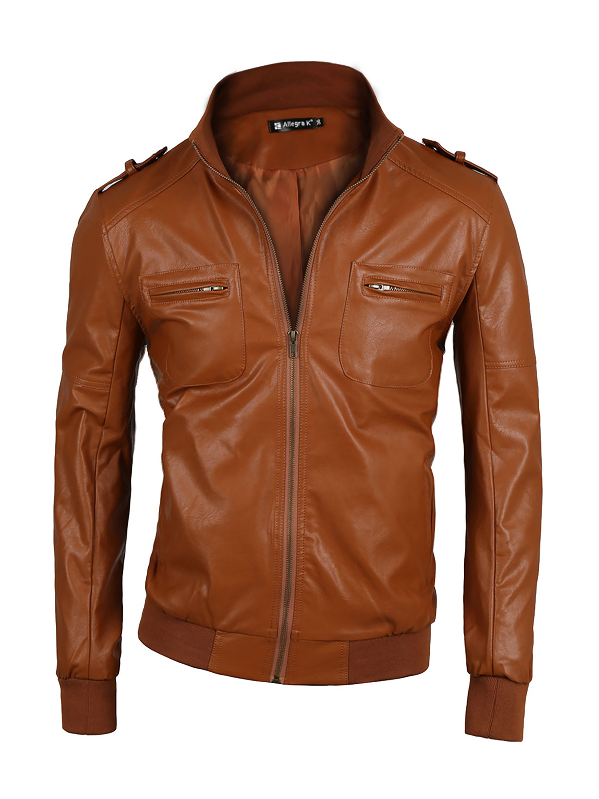 New Handmade Men's Classic Soft Lambskin Motorcycle Leather Jacket 2019