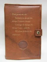 Alcoholics Anonymous Tan Double Book Cover For AA’s Big Book and the 12&amp;12  - £23.88 GBP