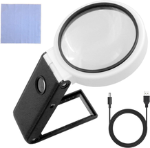 Magnifying Glass with Light, 10X 25X High Magnification with LED Illuminated, Ha - £12.04 GBP