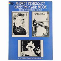Aubrey Beardsley Greeting Card Book 16 Cards and Envelopes 1975 Collectible Book