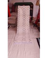 KENZADI Authentic Beni Ourain Moroccan Rug 2&#39;9&quot;x9&#39;8&quot; (0.9m x 3m) - Beige... - $662.31