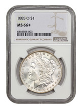 1885-O $1 NGC MS66+ - $636.56