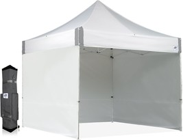 E-Z Up Es100S Instant Commercial Pop Up Canopy Tent, 10&#39; X 10&#39; With 3, White - $320.99