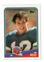 1988 Topps Football Jim Kelly #221 Buffalo Bills - NFL Legend - HOF - Vintage EX - £1.45 GBP