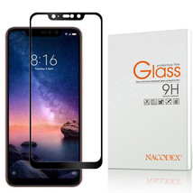 Nx For Xiaomi Redmi Note 6 Pro Full Cover Tempered Glass Screen Protector -Black - £10.27 GBP