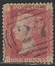 Great Britain Very Old Very Good Used Postage 1 One Penny Red Stamp #2 - £0.76 GBP