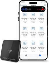 Voice Recorder with AI Intelligent Noise Reduction,Audio Recorder with Visual - £39.51 GBP