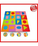 Vibrant Foam Puzzle Play Mat for Toddlers - Safe 12x12 Inch Interlocking... - $878.39 MXN
