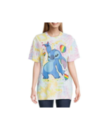 Disney’s Stitch Women&#39;s Tie-Dye Graphic Short Sleeves Tee Multicolor M (7-9 - $433.78 MXN