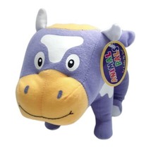 Kelly Toys 12&quot; Purple Cow Animal Pals Plush Stuffed Animal Kuddle Me Toys - £8.68 GBP