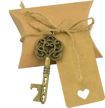 Aokbean 50Pcs Vintage Skeleton Key Bottle Openers Wedding Favor Souvenir Gift Se - £23.36 GBP