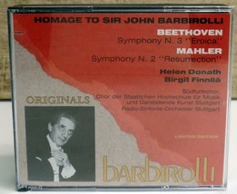 Beethoven: Symphony N. 3 Eroica Mahler Symphony N. 2 Resurrection CD Limited ED - £48.95 GBP