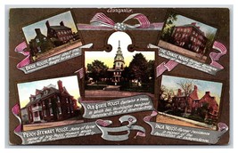 Multiview Colonial Buildings Annapolis Maryland MD UNP DB Postcard Y1 - £4.65 GBP