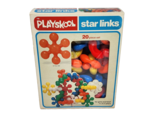 VINTAGE 1981 PLAYSKOOL STAR LINKS 20 PIECE SET # 140 PLASTIC COLOR PIECES - $23.75