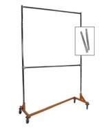 Extended Height Nesting Z-Rack Rolling Garment Rack, Commercial Grade - $119.95