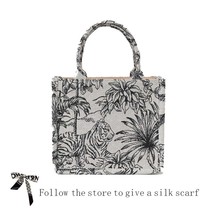 2022  Designer Handbag Women   Bag Shopper Designer Bag Jacquard Embroidery Shou - £37.58 GBP