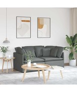 vidaXL Modular Sofa Dark Gray Fabric with Foam Filling Generous Modular - $2,457.29 CAD