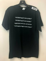 Gildan Men&#39;s Medium Black T-Shirt LIVE EDU Take Your Skills To The Next ... - £7.17 GBP
