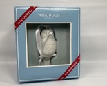 Wedgwood England Christmas Owl Hanging Ornament In Box White Holiday Dec... - $28.05