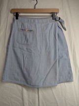 Sag Harbor Shorts Womens Small Blue Denim Skort Skirt Wrap Sport Embroidered VTG - £10.46 GBP