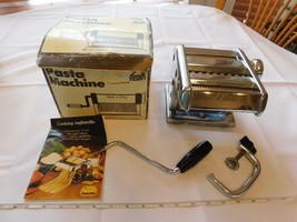 Hoan Pasta Maker Machine Stainless Steel Made In Italy Vintage Instructions - $25.73