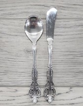 United Silver Co Stainless Japan Acadia Sugar Spoon &amp; Master Butter Knif... - $12.59