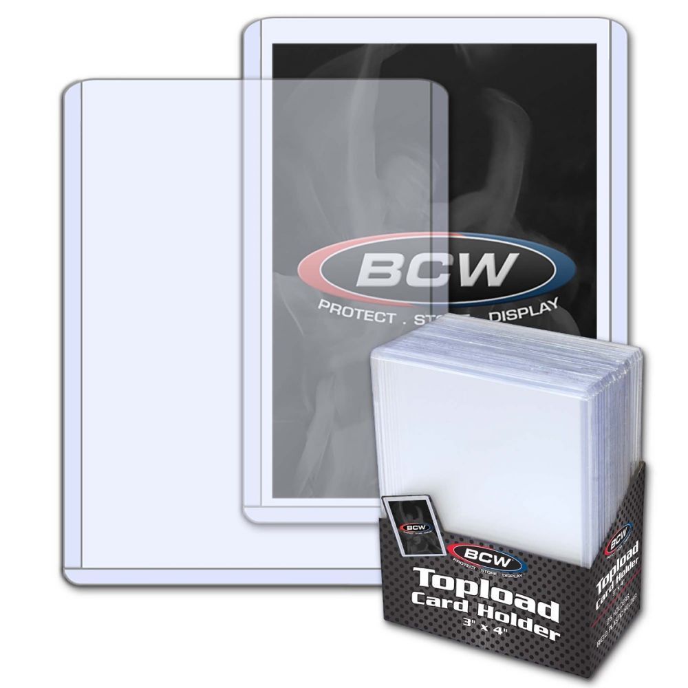 1 pack of 25 BCW 3&quot; x 4&quot; Topload Standard Sized Card Holders - $7.29