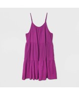 Universal Thread Fuschia Cotton Tiered Dress S - $23.01 CAD