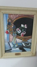 After Henry Matisse Still Live Bouquet Oil On Canvas With Metal Label - £595.36 GBP